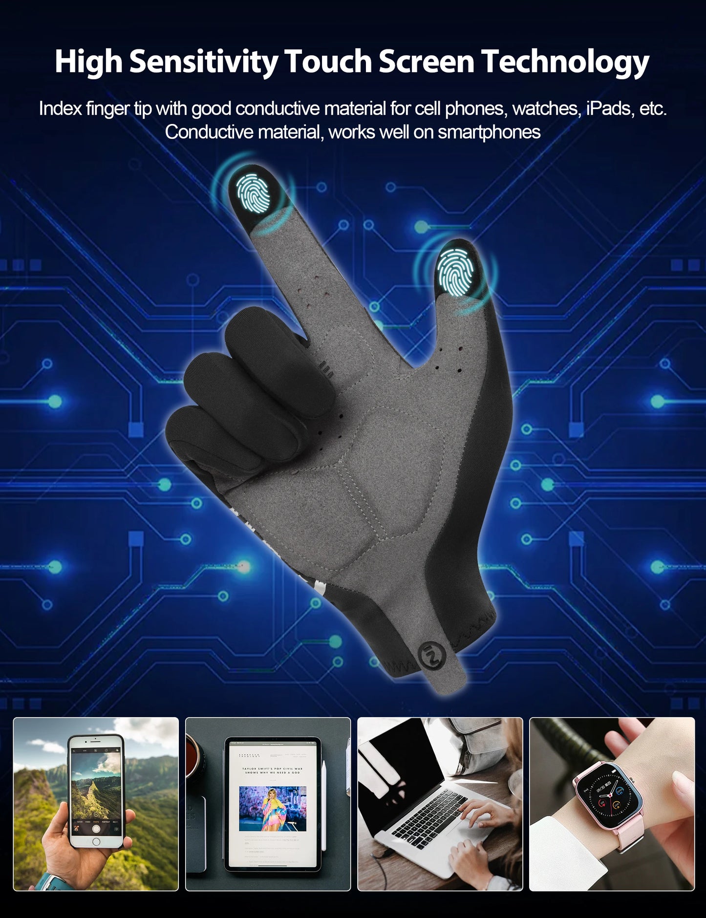 Men's Thermal Bike Gloves